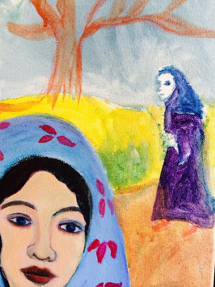 detail from painting by Mary Winifred Hood Schwaner